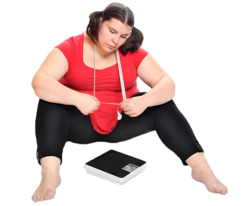 Problem mit Übergewicht und Adipositas