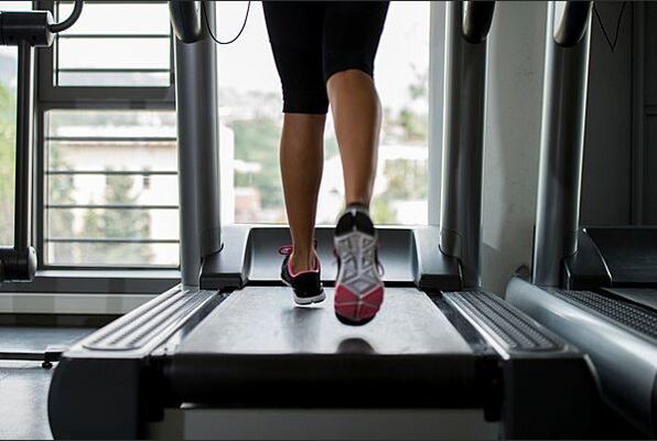 Laufen auf einem Laufband
