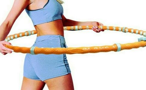 Hoop-Übungen zum Abnehmen im Bauch- und Seitenbereich.